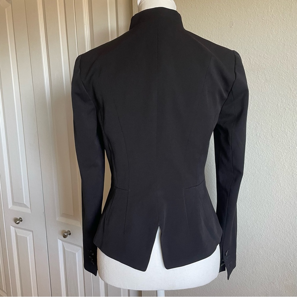 WHBM Blazer Women’s XS Black Long Sleeve One Button Career Gorpcore Office Chic - Picture 7 of 16